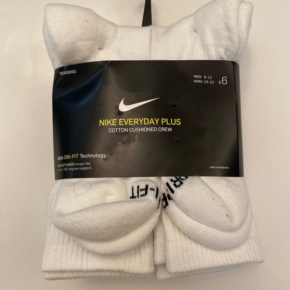 Nike DriFit CushionCrew Athletic Sock M8-12 W10-13